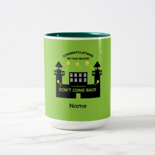 Verschwinden Sie aus dem Gefängnis Zweifarbige Tasse