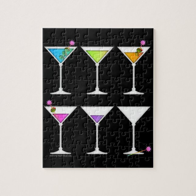 VERSCHWINDENDES MARTINI PUZZLE- ODER PUZZLE-GIFT-S (Vertikal)