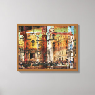 Verschwindener Havana-Leinwandkunstdruck Leinwanddruck
