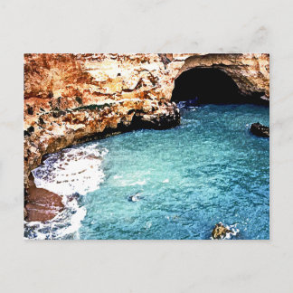 Verschwindener Strand - Tal Covo - Algarve Postkarte