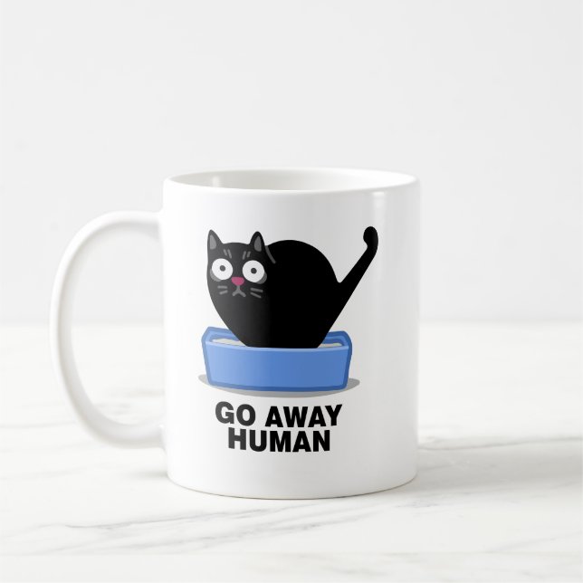 Verschwindet von den Menschen, die Niedliche schwa Kaffeetasse (Links)