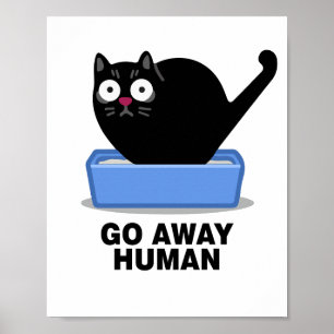 Verschwindet von den Menschen, die Niedliche schwa Poster