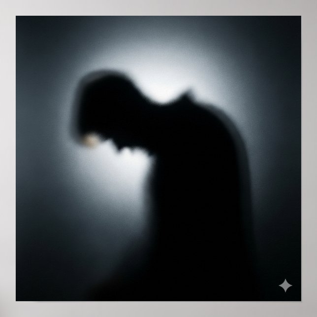 verschwommene Silhouette Poster (Vorne)