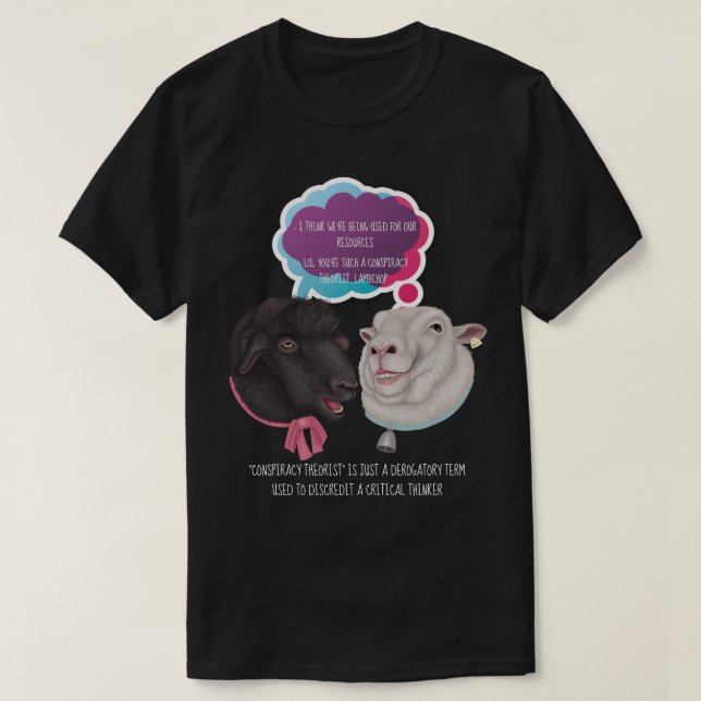 Verschwörung Theoretischer T - Shirt (Design vorne)