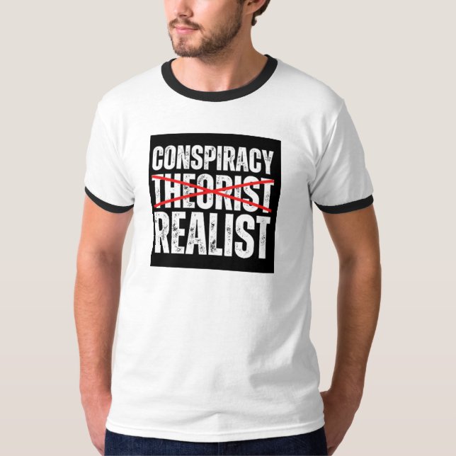 Verschwörungstheoretiker Funny T-Shirt (Vorderseite)