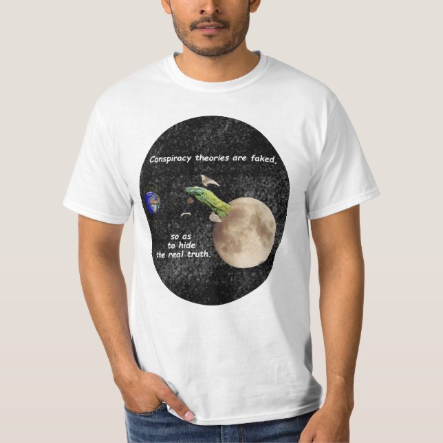 Verschwörungstheorien werden vorgetäuscht T-Shirt (Vorderseite)