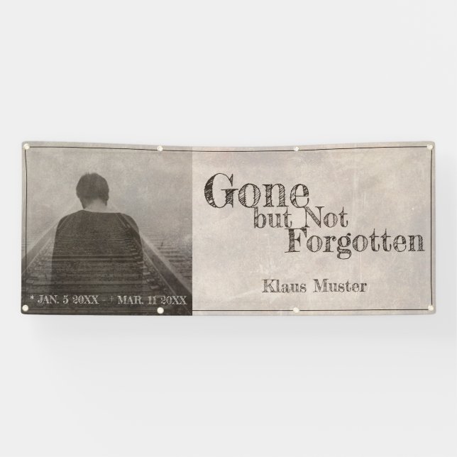 Verschwunden, aber nicht vergessen - Vintag Banner (Horizontal)