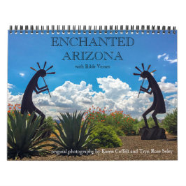 Verse der Landschaftlichen Fotografie in Arizona v Kalender