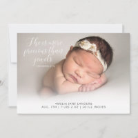 Verse She is more Wertvoll als Jewels Foto Birth