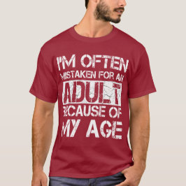 Versehen bei einem Erwachsenen T-Shirt
