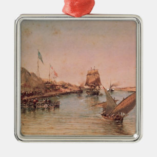 Versenden auf Suezkanal Ornament Aus Metall