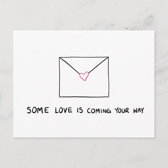 Versenden einer Liebe Postkarte (Vorderseite)