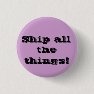 Versenden Sie alle Sachen! Lustiger fangirl Knopf Button