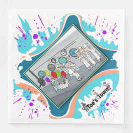 Versenkt durch Überraschung | Geburtstags-Dinner-S Serviette