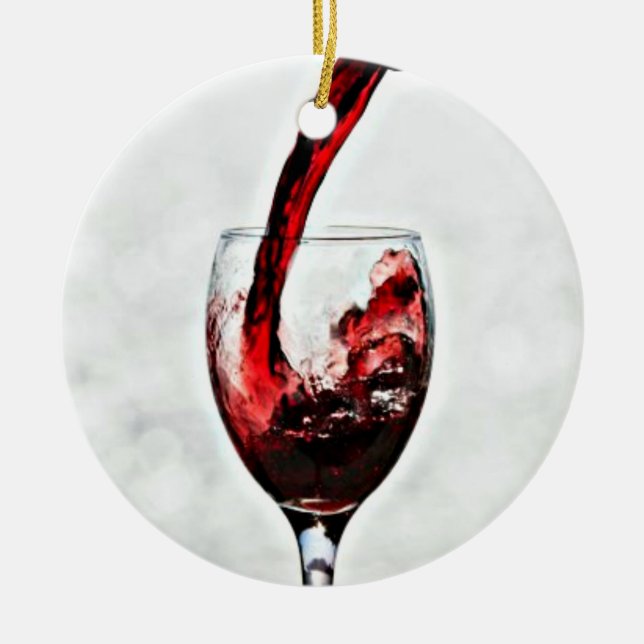 **VERSER CE VIN** ORNEMENT DE NOËL (Devant)