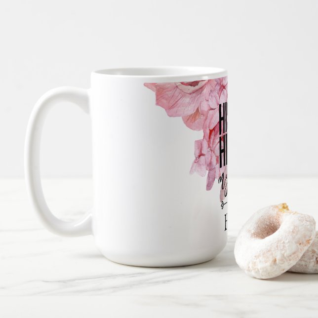 Verset Bible Aquarelle tendance Mug (Avec donut)