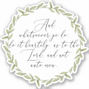 Verset Bible - Sticker Coupe Vinyl KJV