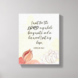 Verset biblique 8x10 toile étirée artistique Impri