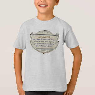 Verset de la Bible Jérémie 29:11 T-shirt pour enfa