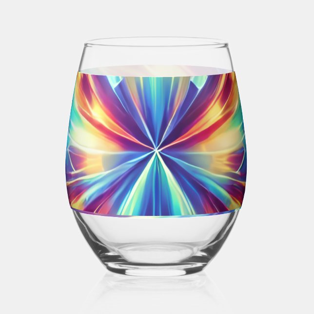 Verset Quantum - Verre à vin Prismatic Starburst (Recto)