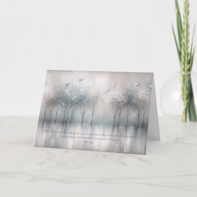 Versets de l'Écriture, Carte de remerciements d'en (Devant)