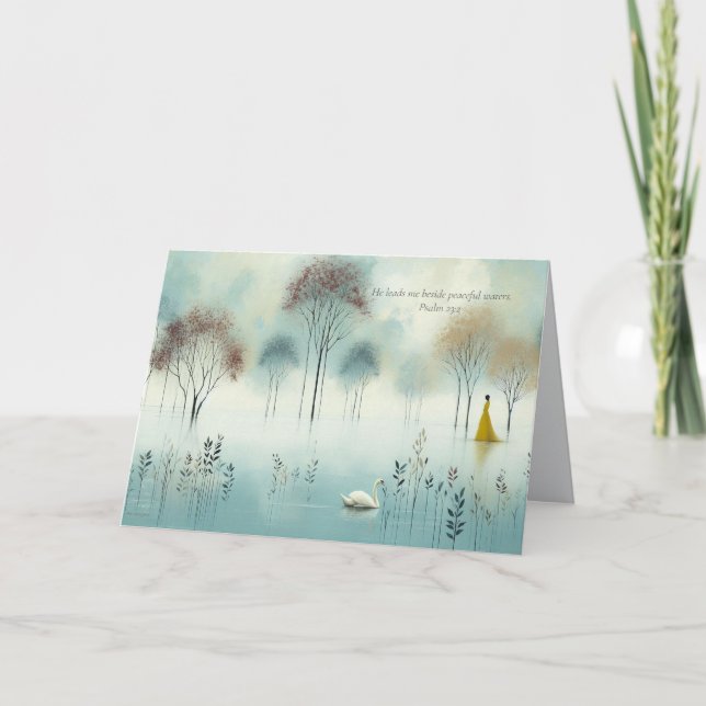 Versets de l'Écriture, Carte de remerciements d'en (Devant)