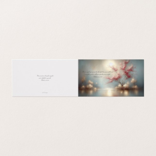 Versets d'Écriture, Encouragement - Carte pliée (Outside Unfolded)