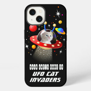 Versetze deine Katze in einen Alien-Raumschiff-UFO iPhone Hülle