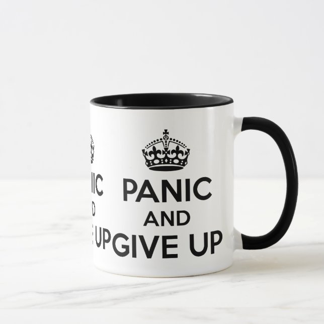Versetzen Sie in Panik und geben Sie auf Tasse (Rechts)