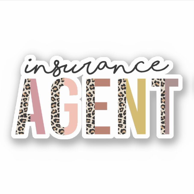Versicherungs-Agent, Geschenk für den Agent der Ve Aufkleber (Vorderseite)