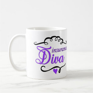 Versicherungs-Diva-Kaffee-Tasse Kaffeetasse