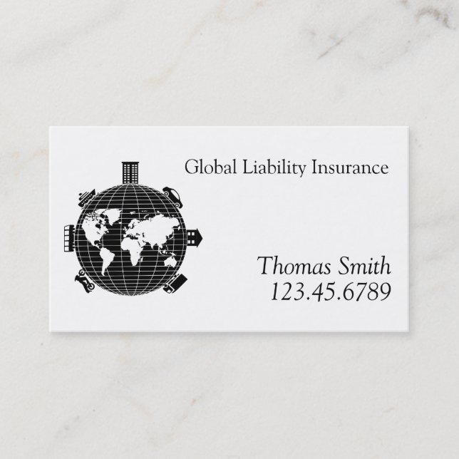 Versicherungsadjuster Broker Business Cards Visitenkarte (Vorderseite)