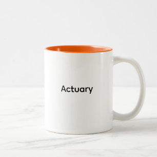 Versicherungsmathematiker, Mathematik, Finanzen, V Zweifarbige Tasse