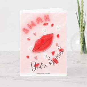 Versiegelt mit einer Valentinstag-Karte Karte