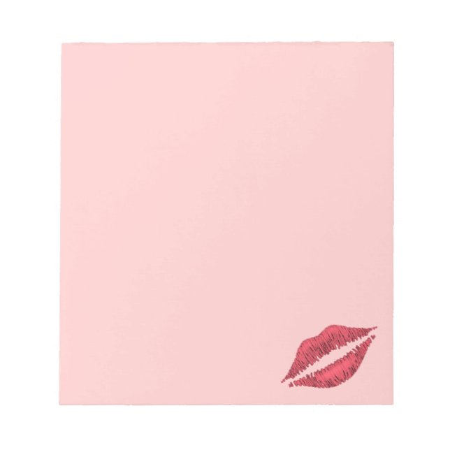 Versiegelt mit Kiss Notepad Notizblock (Vorderseite)