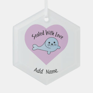 Versiegelt mit Liebe Siegel Ornament Aus Glas