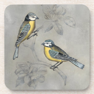 Versilberte Vogel-Paare des Aviary- Getränkeuntersetzer