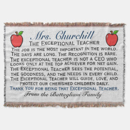 Version 3 Außergewöhnlicher Lehrer Danke Theme Decke