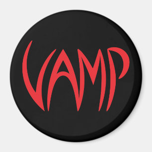 Version Vamp Text (schwarz/rot) Magnet