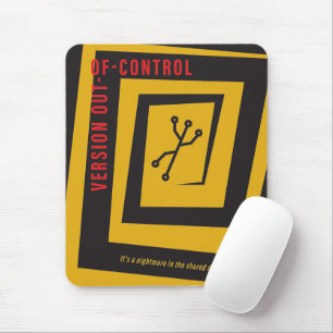 Versionskontrolle - Vintage-Filmplakat-Parodie Mousepad