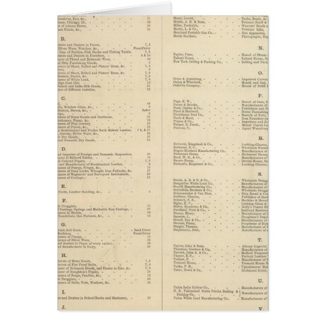 Verso Titre Page Colton's American Atlas (Devant)