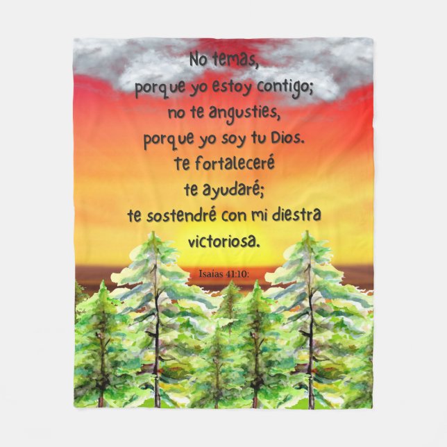 Versos Motivacionales Biblicos en Español Fleecedecke (Vorderseite)