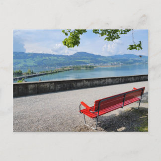 Verspätete Bench Postkarte