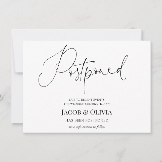 Verspätete Hochzeitsankündigung Einladung (Vorderseite)