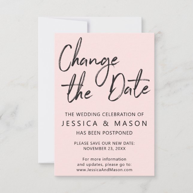 Verspätete Hochzeitskarte Einladung (Vorderseite)