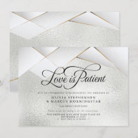 Verspätete Hochzeitssilber Frost Gold weiße Facett