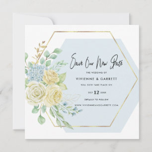 Verspätete Hochzeitsszenario Save The Date