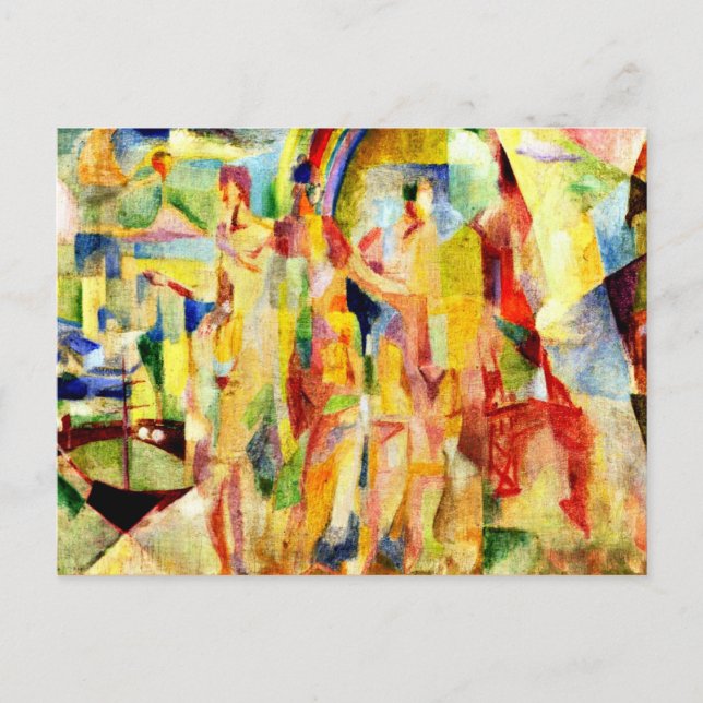 Verspätung - Die Stadt Paris Postkarte (Vorderseite)