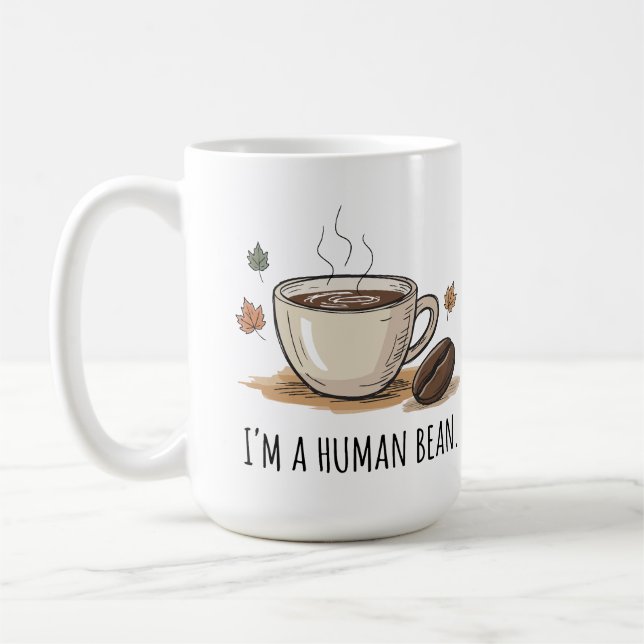 Verspielt, ich bin ein Mensch Bean - Bienen und He Kaffeetasse (Links)
