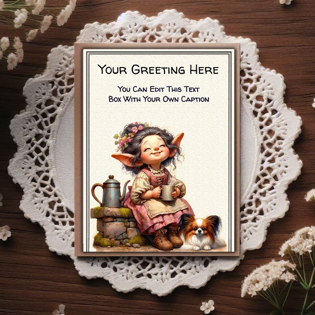 Verspielte Alltags-Sentiment-Geschichtenbuch-Kunst Postkarte (Von Creator hochgeladen)